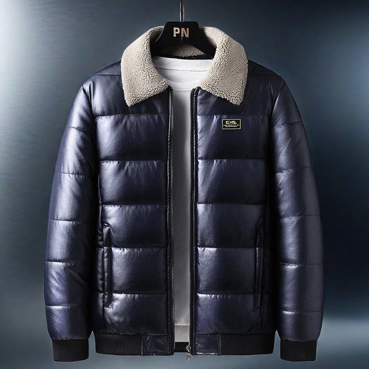 Veste thermique en cuir hybride Avalon