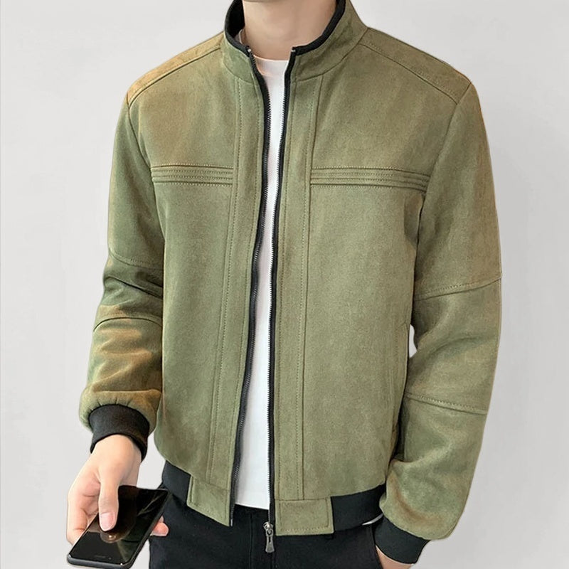 Manteau en Velours Suédé Regent