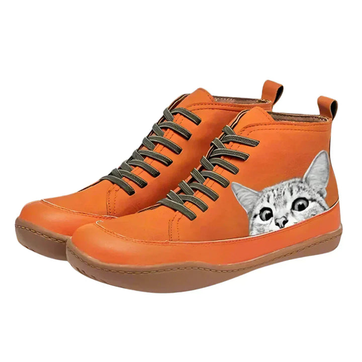 Felinite - Bottines motif chat