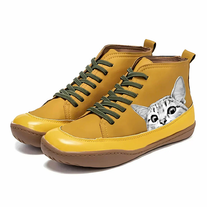 Felinite - Bottines motif chat