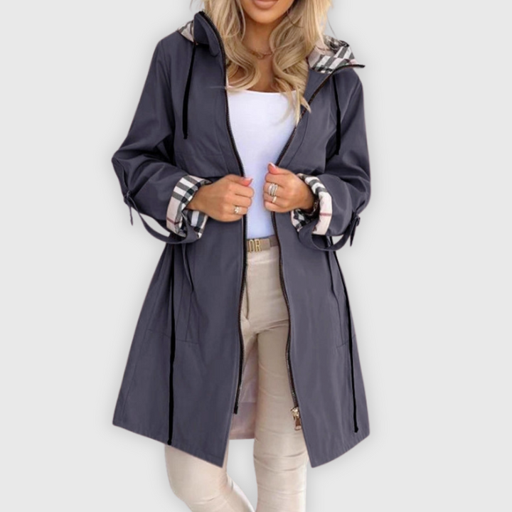 Nora | Manteau zippé imperméable et coupe-vent
