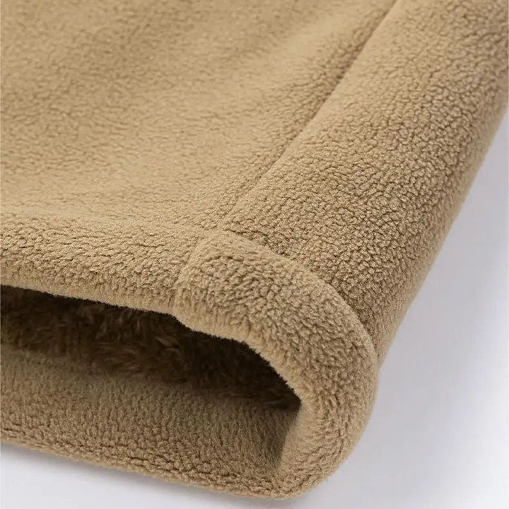 Veste en Suédine Douce avec Doublure en Fleece