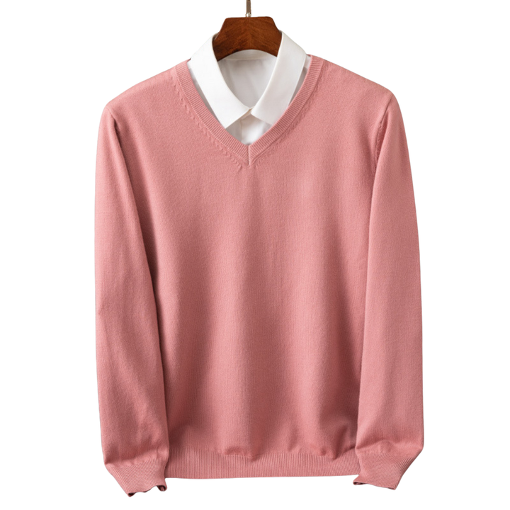 Bexford - Pull V-Neck en Pur pour Hommes