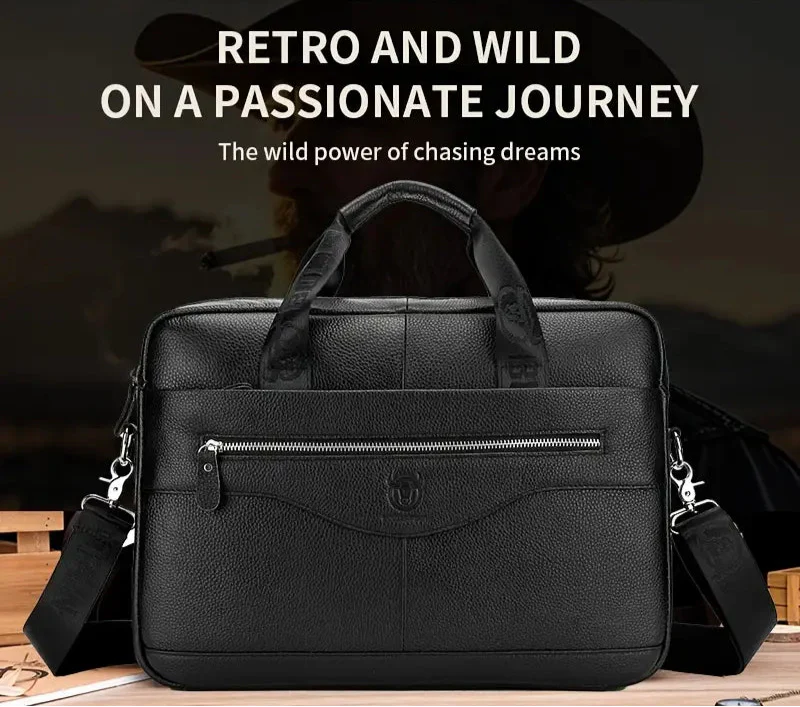 Tyler - Sacoche en cuir vintage à bandoulière