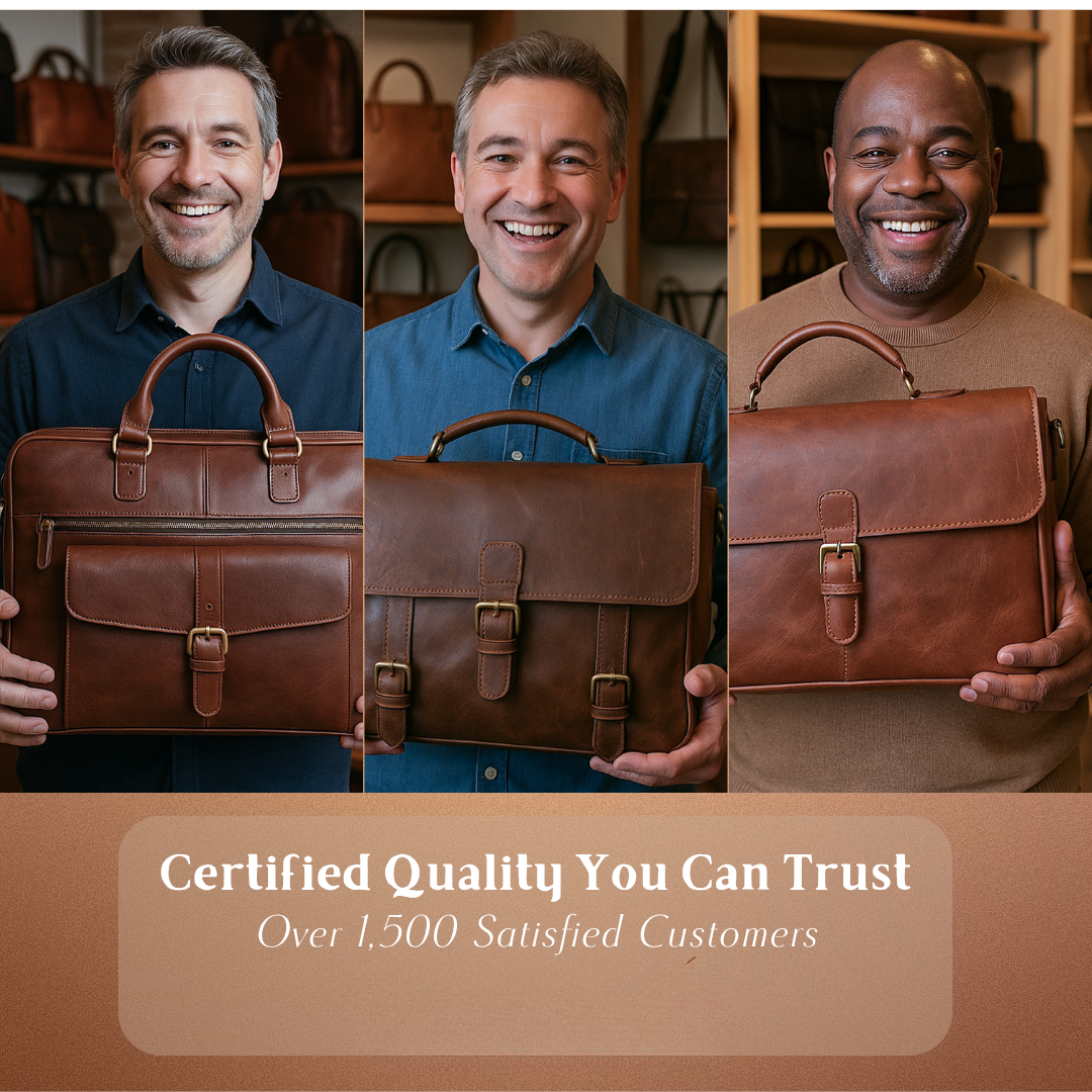 Nathan - Sac en cuir slim avec design de poche à rabat