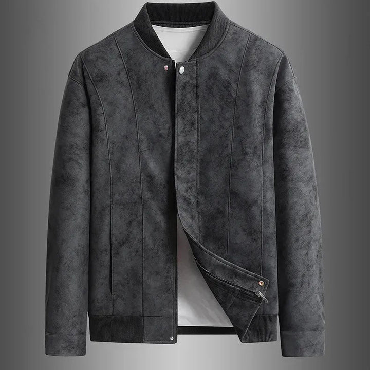 Veste Bomber en Cuir de Cerf Langston