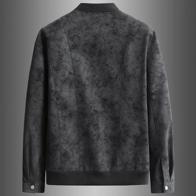 Veste Bomber en Cuir de Cerf Langston