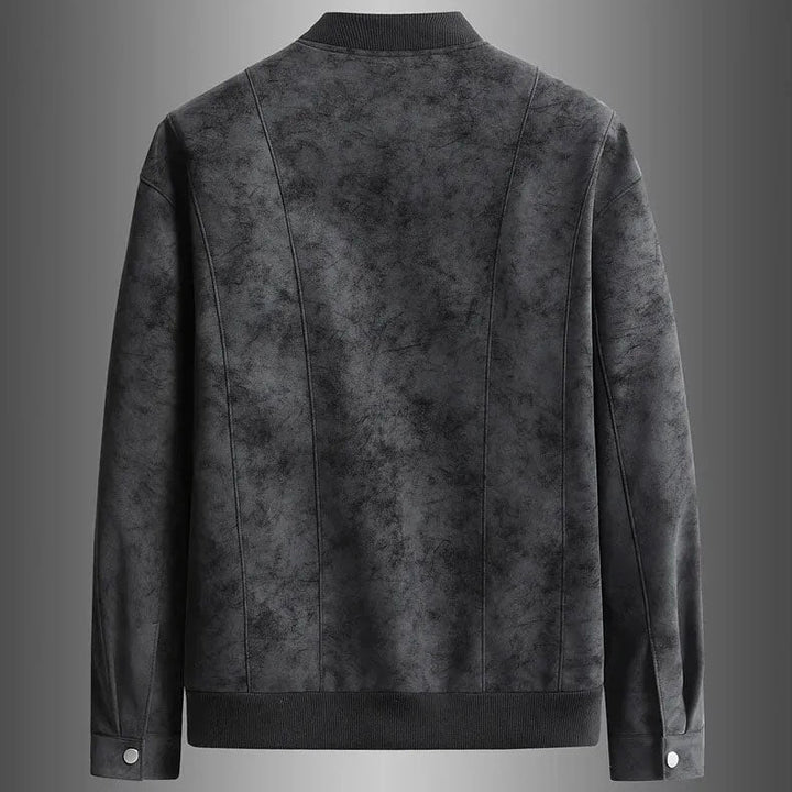 Veste Bomber en Cuir de Cerf Langston