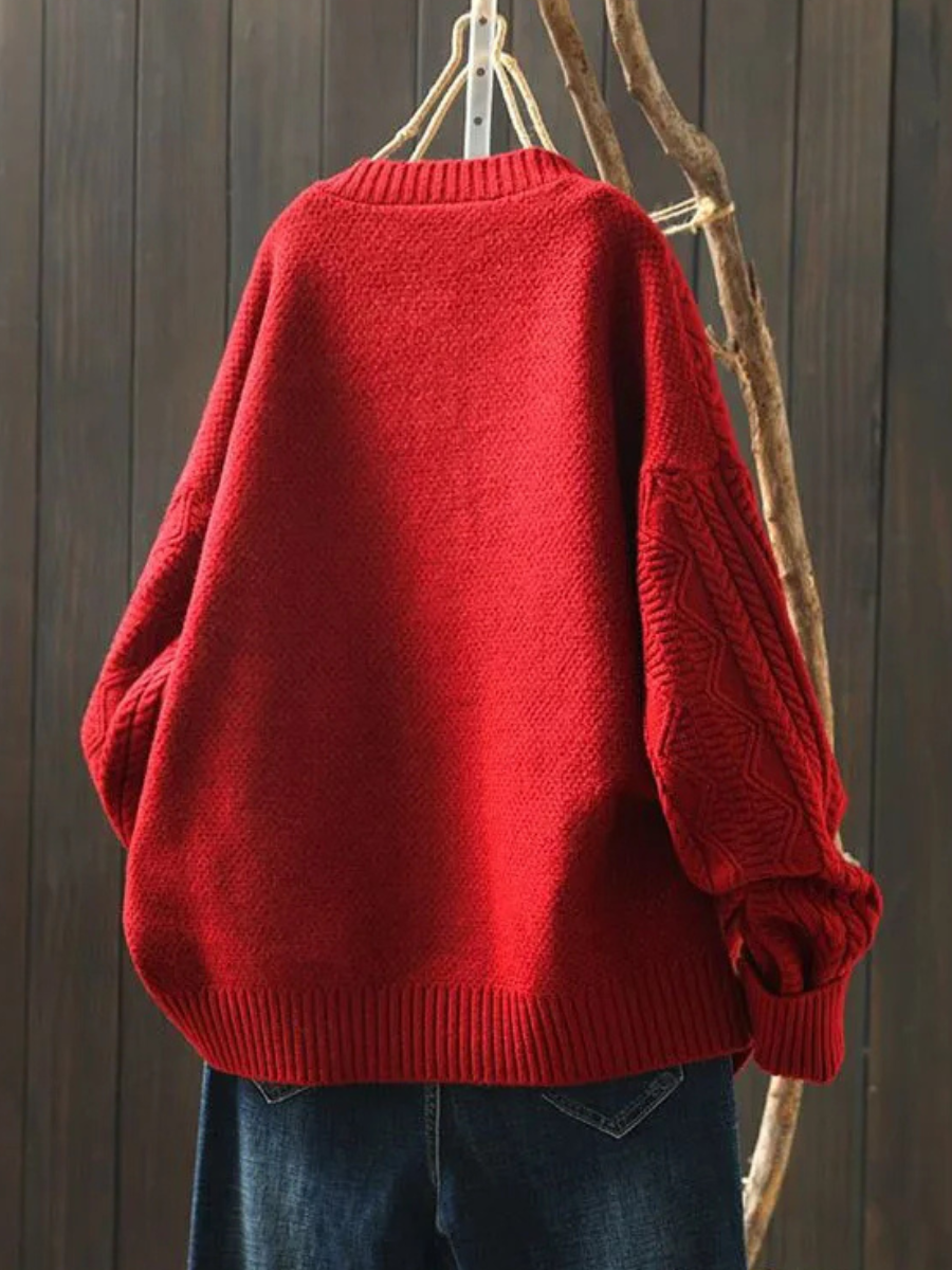 Lorenza – Cardigan tricot à câbles