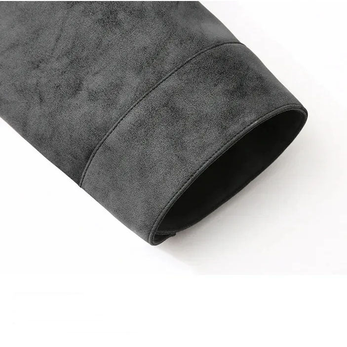 Veste Bomber en Cuir de Cerf Langston