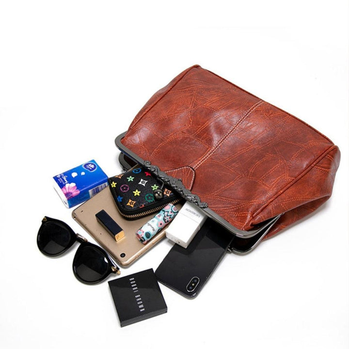 Mila - Sac vintage intemporel avec élégant fermoir à rabat