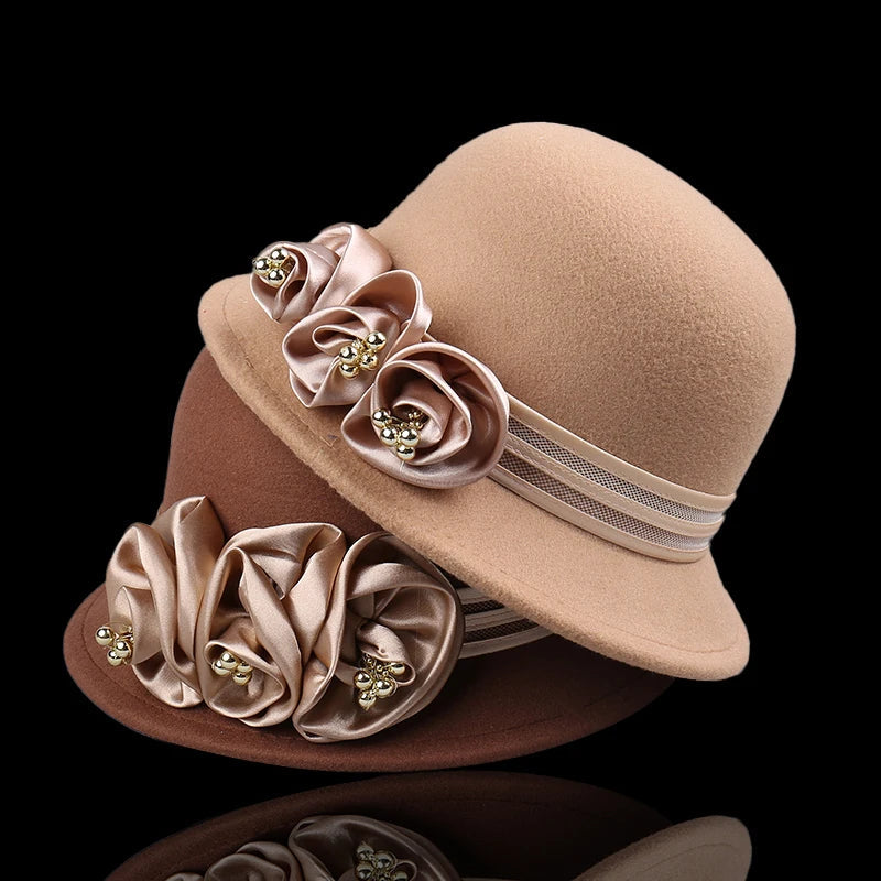 Cloche en Laine Evelyn Rose