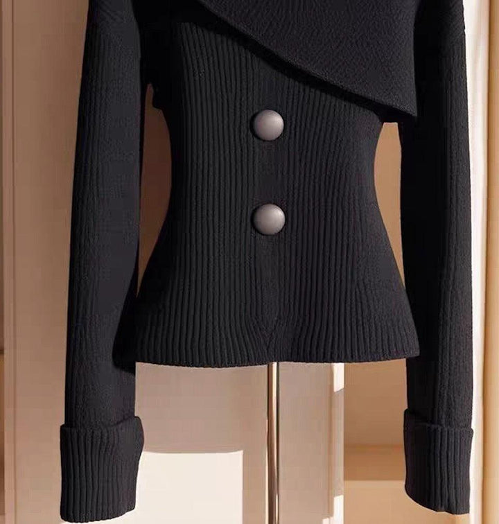 Camille – Pull en maille noir