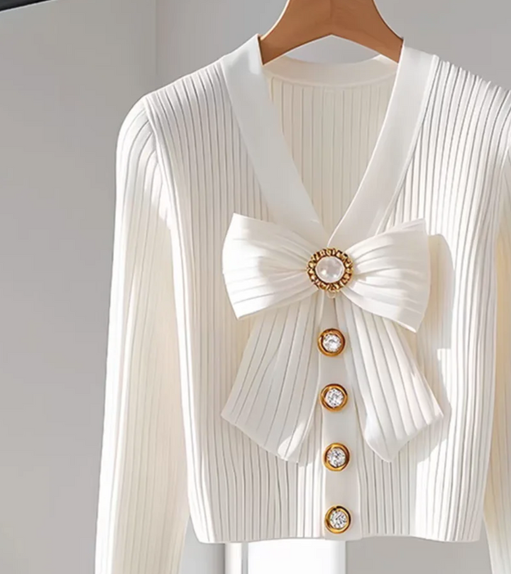 Élina – Pull uni manches longues