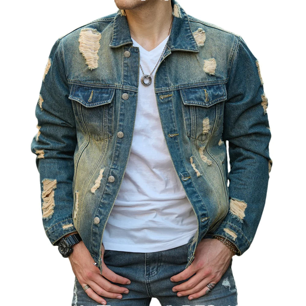 Veste en denim usé Ravencut