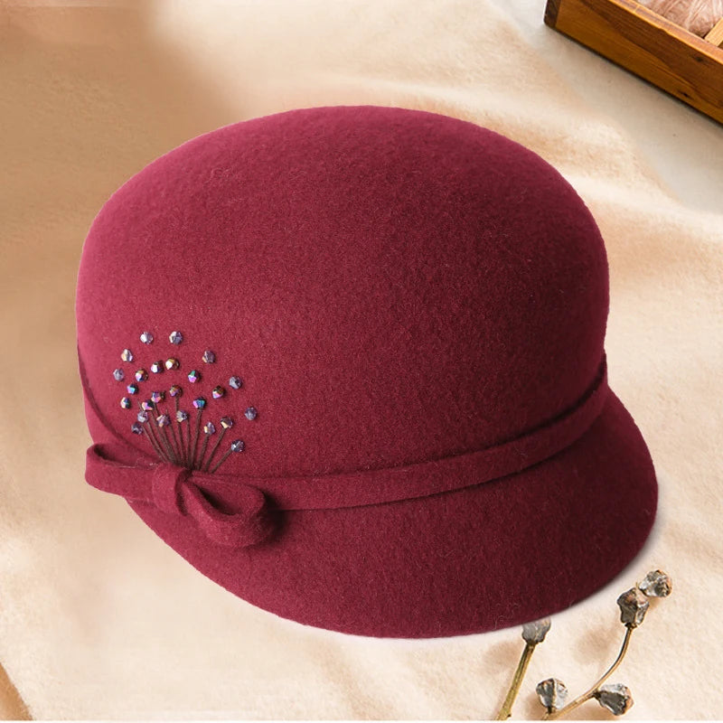 Béret Cloche en Laine Eleanor