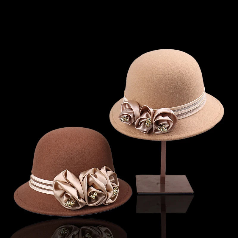 Cloche en Laine Evelyn Rose