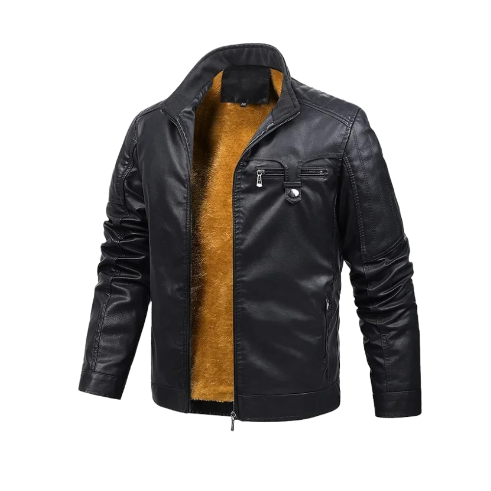 Armand – Veste cuir doublée rétro