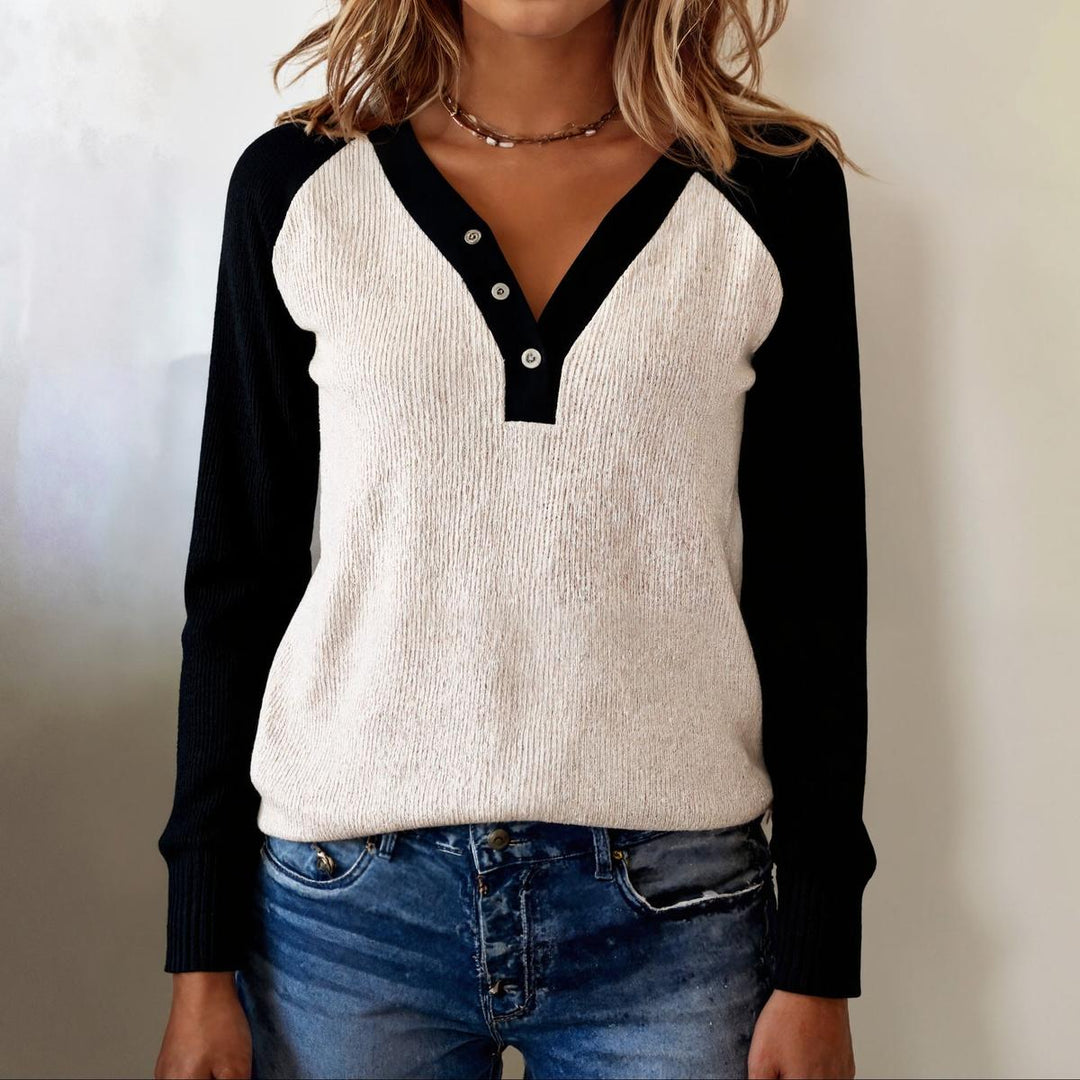 Mélina – Pull col V confortable