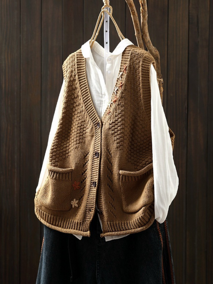 Clémence – Gilet en tricot élégant