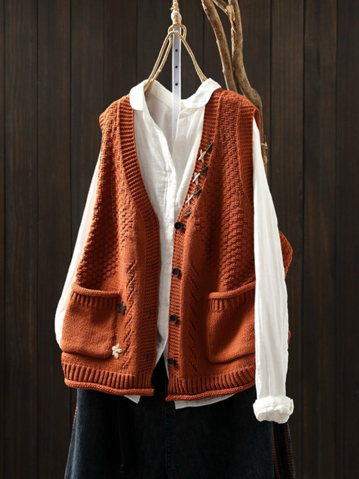 Clémence – Gilet en tricot élégant