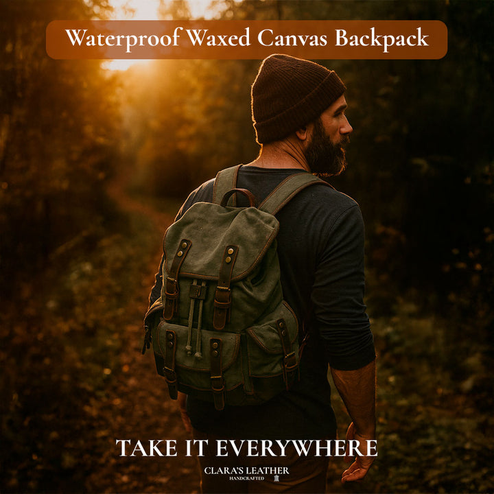 John - Sac à dos de randonnée en toile robuste