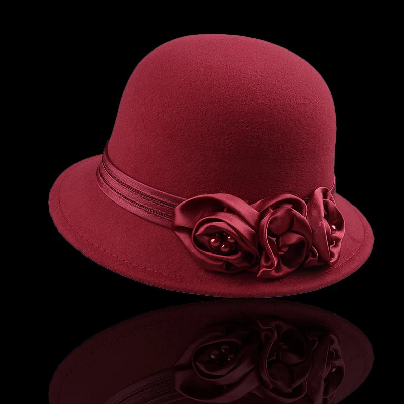 Cloche en Laine Evelyn Rose