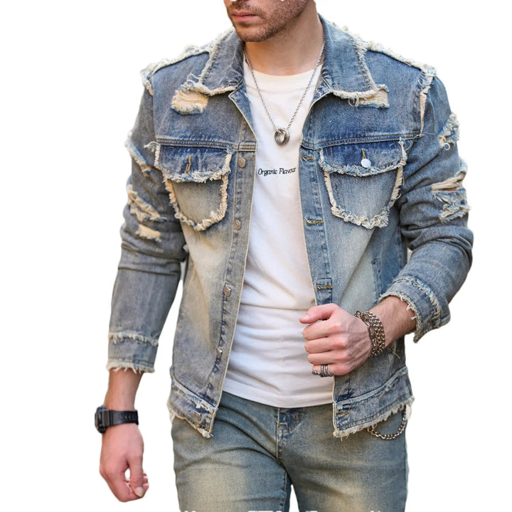 Veste en denim déchiré Vanguard