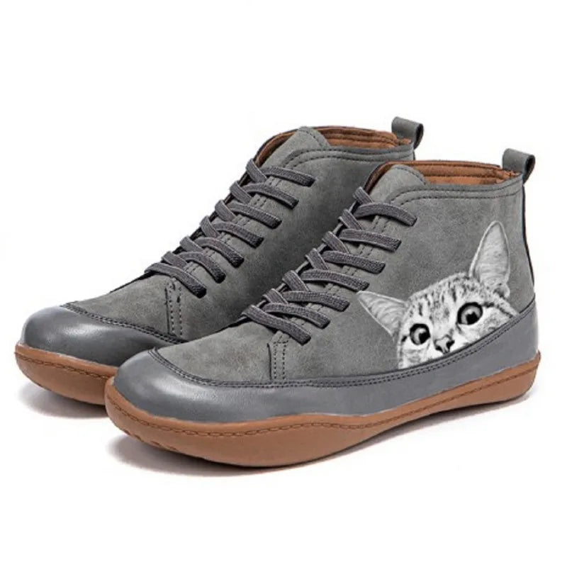 Felinite - Bottines motif chat
