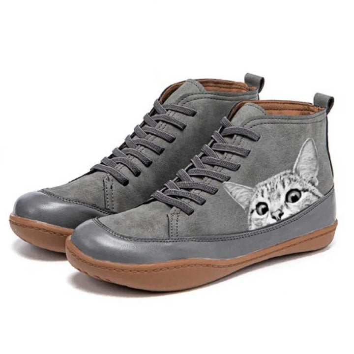 Felinite - Bottines motif chat