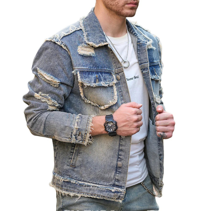 Veste en denim déchiré Vanguard