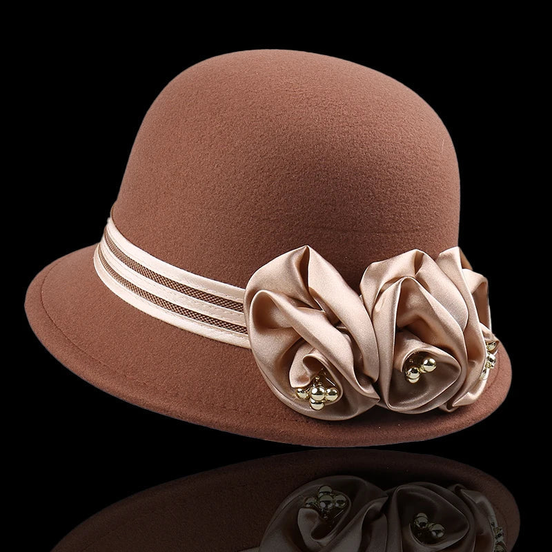 Cloche en Laine Evelyn Rose
