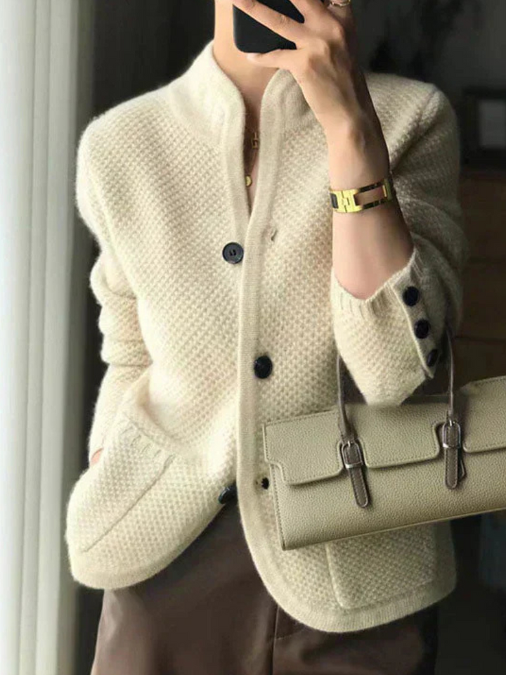 Cardigan en Cachemire Mélangé Clair