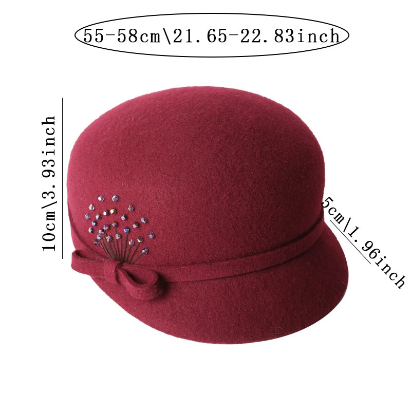 Béret Cloche en Laine Eleanor