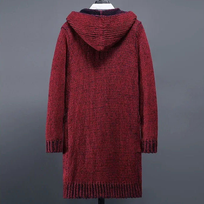 Manteau Tricot à Capuche Raventon