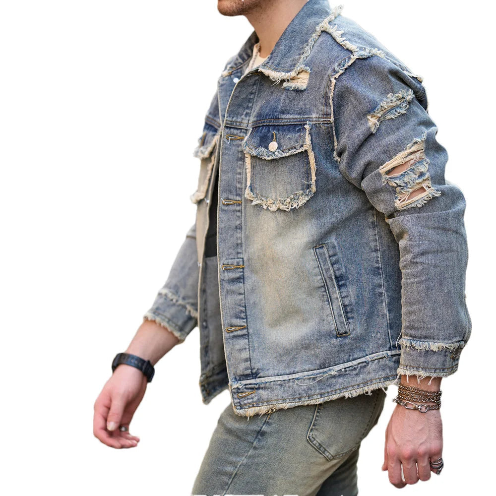 Veste en denim déchiré Vanguard