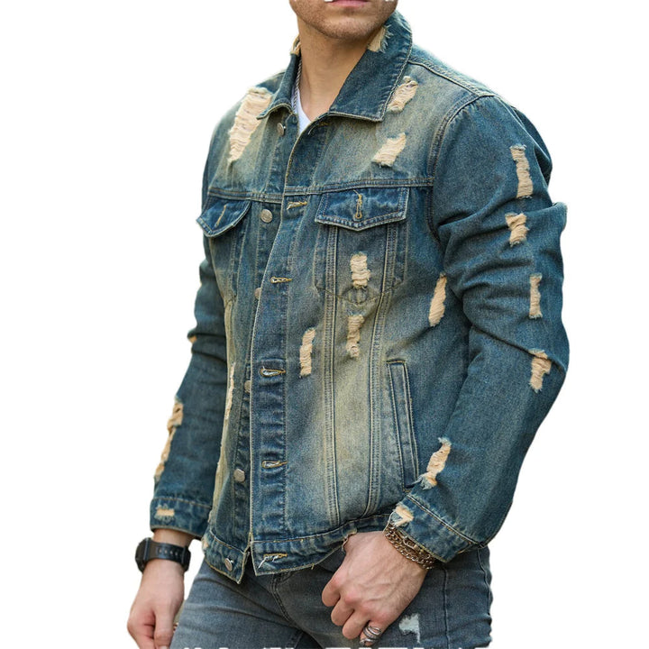 Veste en denim usé Ravencut