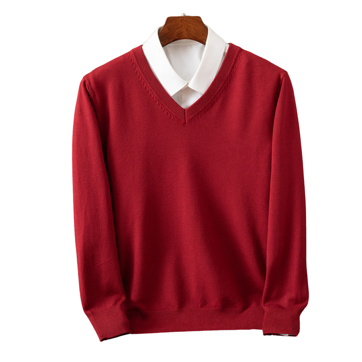Bexford - Pull V-Neck en Pur pour Hommes