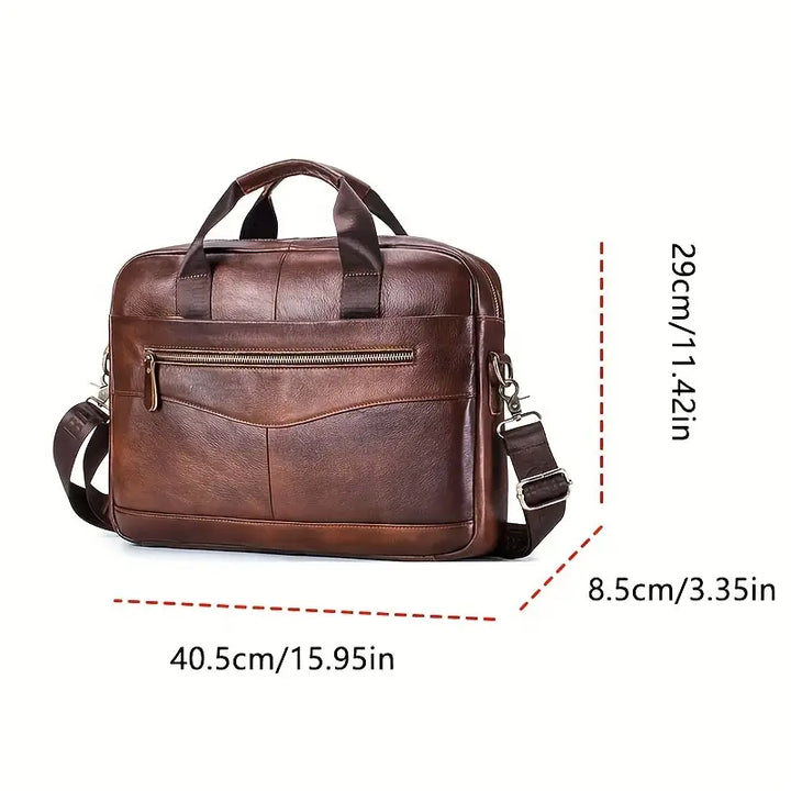 Jared - Sac messager en cuir à bandoulière