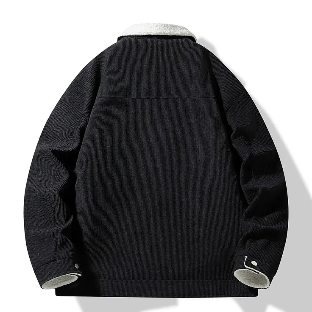 Veste en velours côtelé doublée en polaire Valente