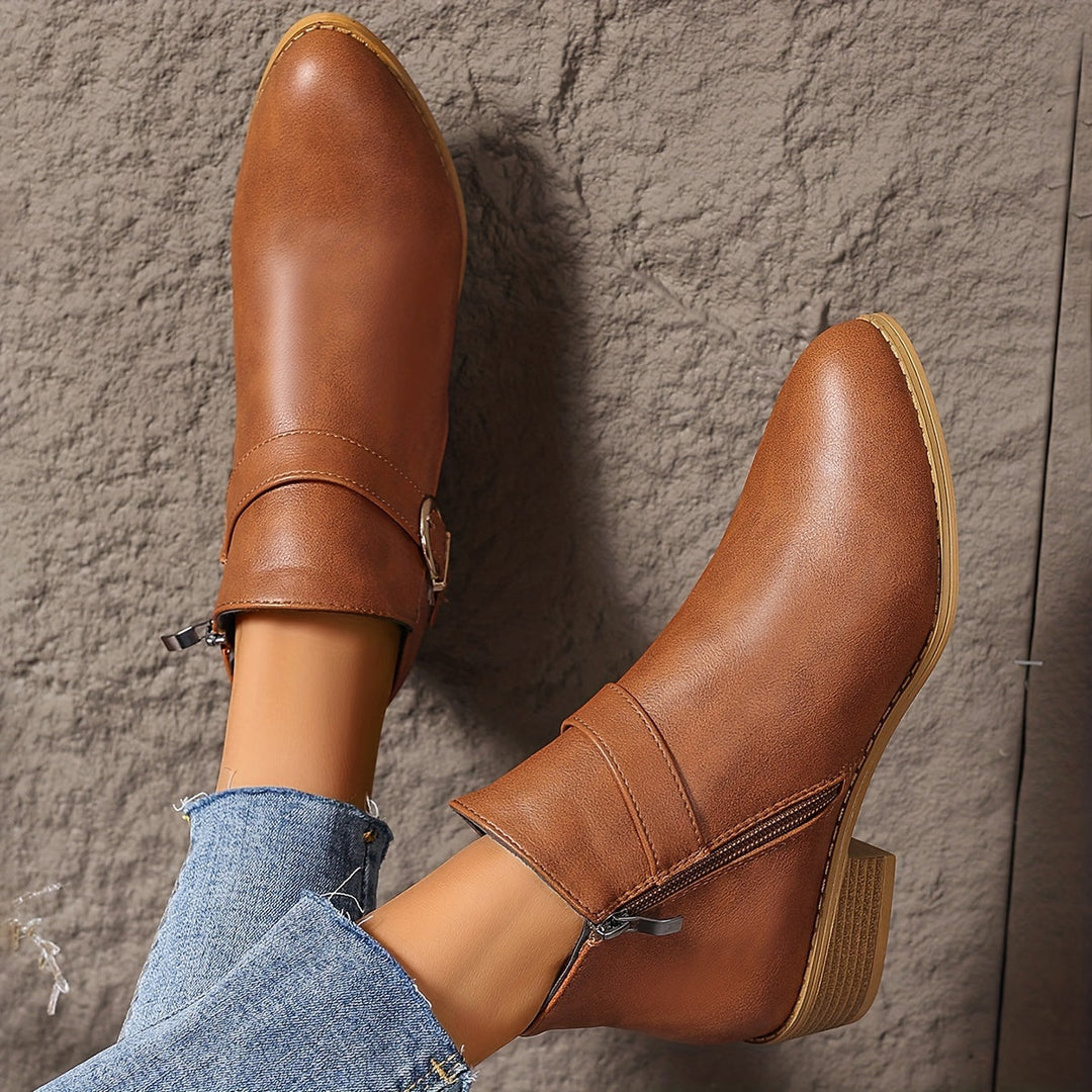 Amélina  - Bottines confortables à boucle pour pieds sensibles