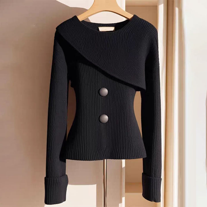 Camille – Pull en maille noir