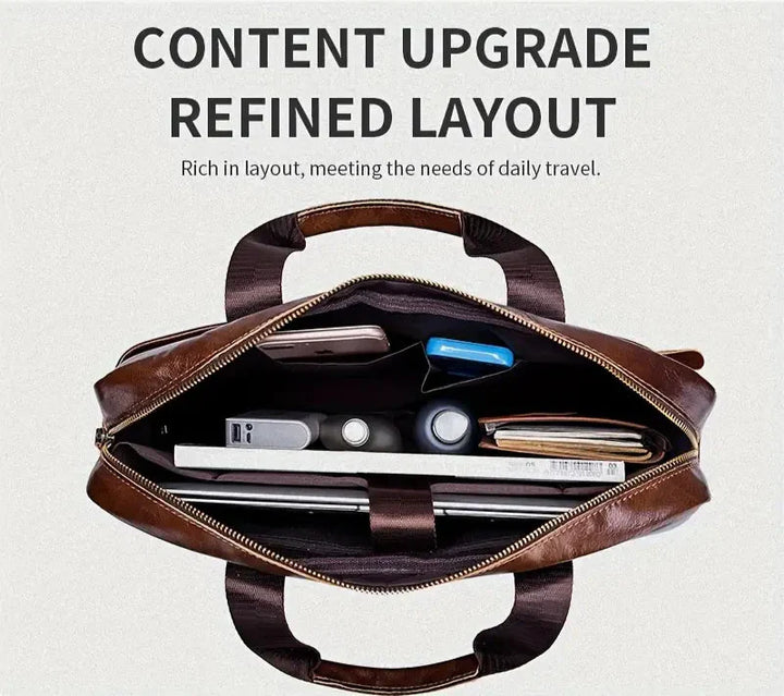 Tyler - Sacoche en cuir vintage à bandoulière