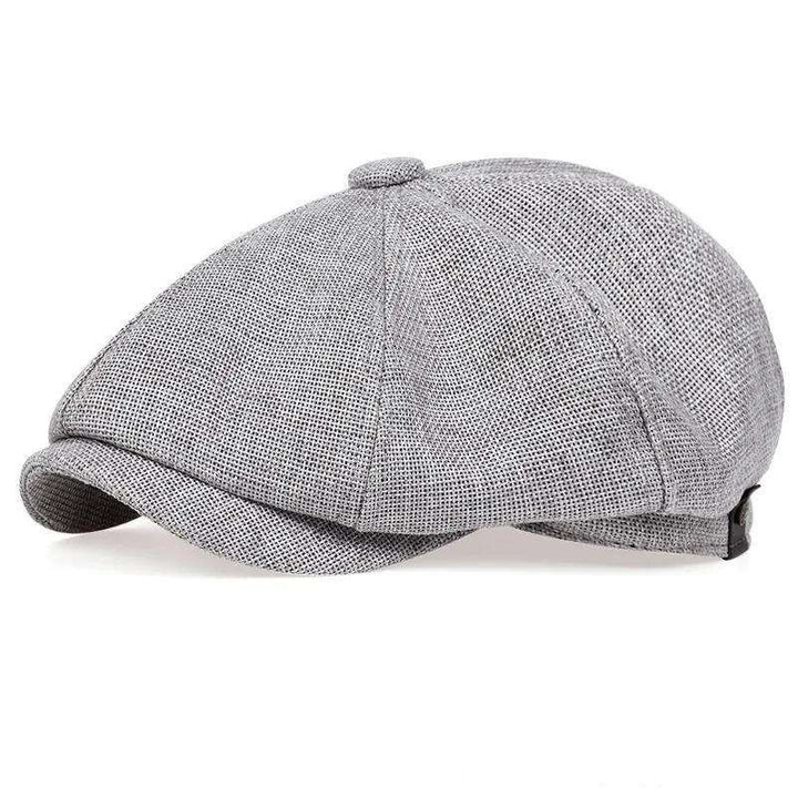 Adrien – Casquette newsboy en lin