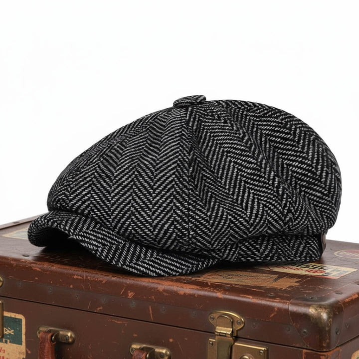 Lucien – Casquette en laine chevron