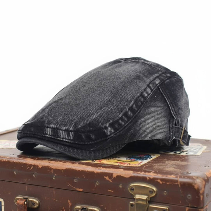 Léon – Casquette plate denim lavé