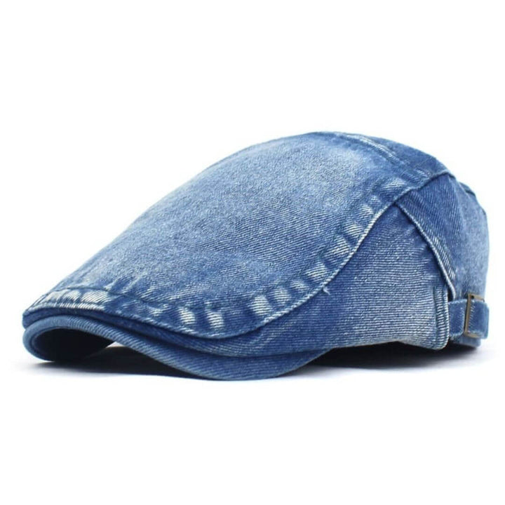 Léon – Casquette plate denim lavé