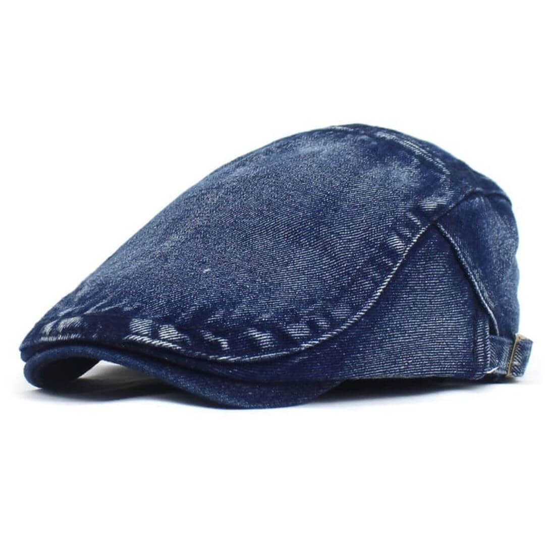 Léon – Casquette plate denim lavé