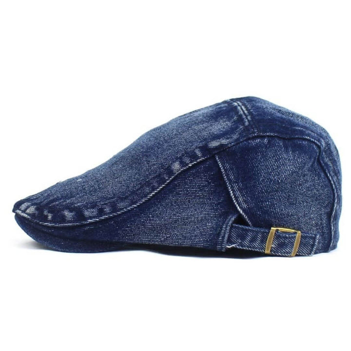 Léon – Casquette plate denim lavé