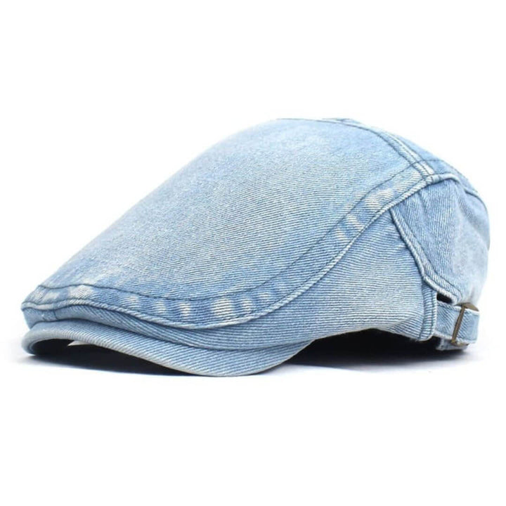 Léon – Casquette plate denim lavé